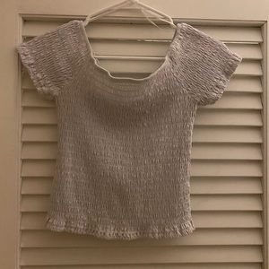Smocked off the shoulder top